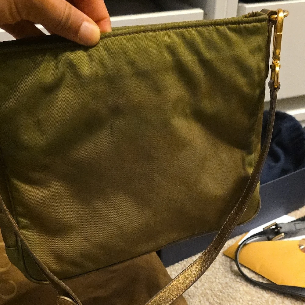 Prada Khaki Green Men's Messenger Bag - Picture 5 of 6